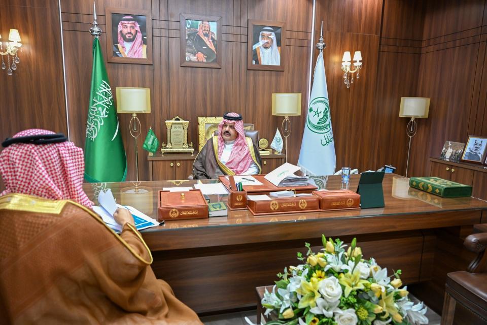 أمير حائل يستقبل الرئيس التنفيذي لهيئة تطوير المنطقة