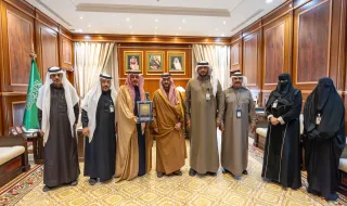 نائب أمير حائل يستقبل مدير عام فرع وزارة الموارد البشرية والتنمية الاجتماعية بالمنطقة