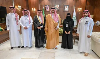 أمير حائل يستقبل مدير مكتب صحيفة الساحات العربية بالمنطقة