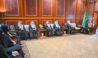 الأمير فيصل بن فهد يستقبل رئيس جامعة حائل