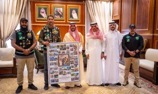 نائب أمير منطقة حائل يستقبل الرحالة البراك