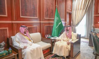 الأمير فيصل بن فهد بن مقرن يستقبل رئيس غرفة حائل ‏