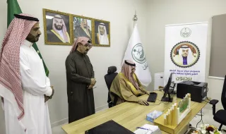 وكيل إمارة منطقة حائل يدشن نظام التعاملات الإلكترونية بمركز الخطة التابع للمنطقة