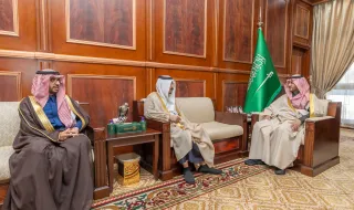 الأمير فيصل بن فهد بن مقرن يستقبل مدير إدارة القنوات في بنك التنمية الاجتماعية والمشرف العام على جادة 30