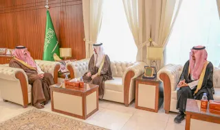 أمير منطقة حائل يستقبل رئيس القطاع الشمالي بشركة المياه الوطنية