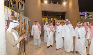 سموُّ الأميرِ فيصل بن فهد بن مقرن يزور فعاليات بيت حائل في نسخته الثانية.