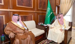 سمو نائب أمير منطقة حائل يستقبل مدير فرع الإدارة ‏العامة للمجاهدين ‏بالمنطقة