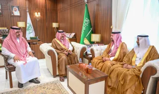 أمير منطقة حائل يستقبل وكيل وزارة الداخلية لشؤون المناطق ‏والوفد المرافق ‏
