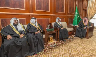 الأمير فيصل بن فهد بن مقرن يستقبل رئيس جامعة حائل