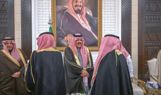 أمير منطقة حائل يستقبل المهنئين بحلول شهر رمضان المبارك