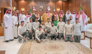 أمير منطقة حائل يستقبل رئيس مجلس إدارة نادي الغوطة