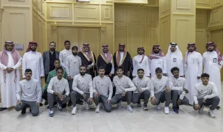 نائب أمير حائل يستقبل رئيس مجلس إدارة نادي الغوطة