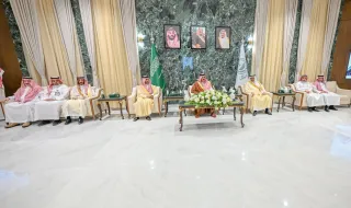 أمير منطقة حائل يستقبل وكلاء ومديري العموم في الإمارة المهنئين بعيد ‏الأضحى المبارك