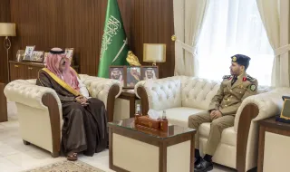 أمير حائل يستقبل قائد قوة أمن المنشآت بالمنطقة ‏المعين حديثاً