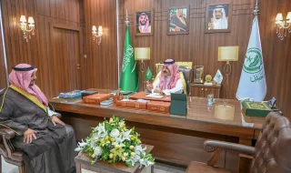 الأمير عبد العزيز بن سعد يستقبل أمين منطقة حائل