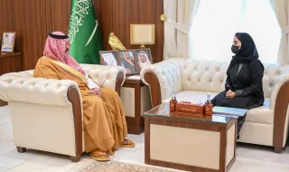 أمير حائل يستقبل الرئيس التنفيذي لمؤسسة أرض الخيالة لتنظيم المعارض والمؤتمرات