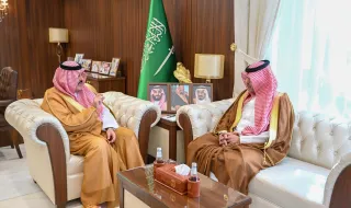 أمير حائل يستقبل مدير فرع صندوق ‏التنمية الزراعية بالمنطقة