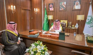 أمير منطقة حائل يستقبل أمين المنطقة