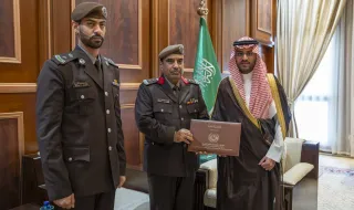 نائب أمير حائل يستقبل قائد القوة الخاصة للأمن البيئي بالمنطقة