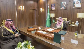 الأمير عبدالعزيز بن سعد يستقبل مدير عام فرع وزارة البيئة والمياه والزراعة بمنطقة حائل