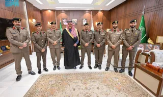 أمير حائل يستقبل مدير الإدارة العامة للمرور بالمملكة